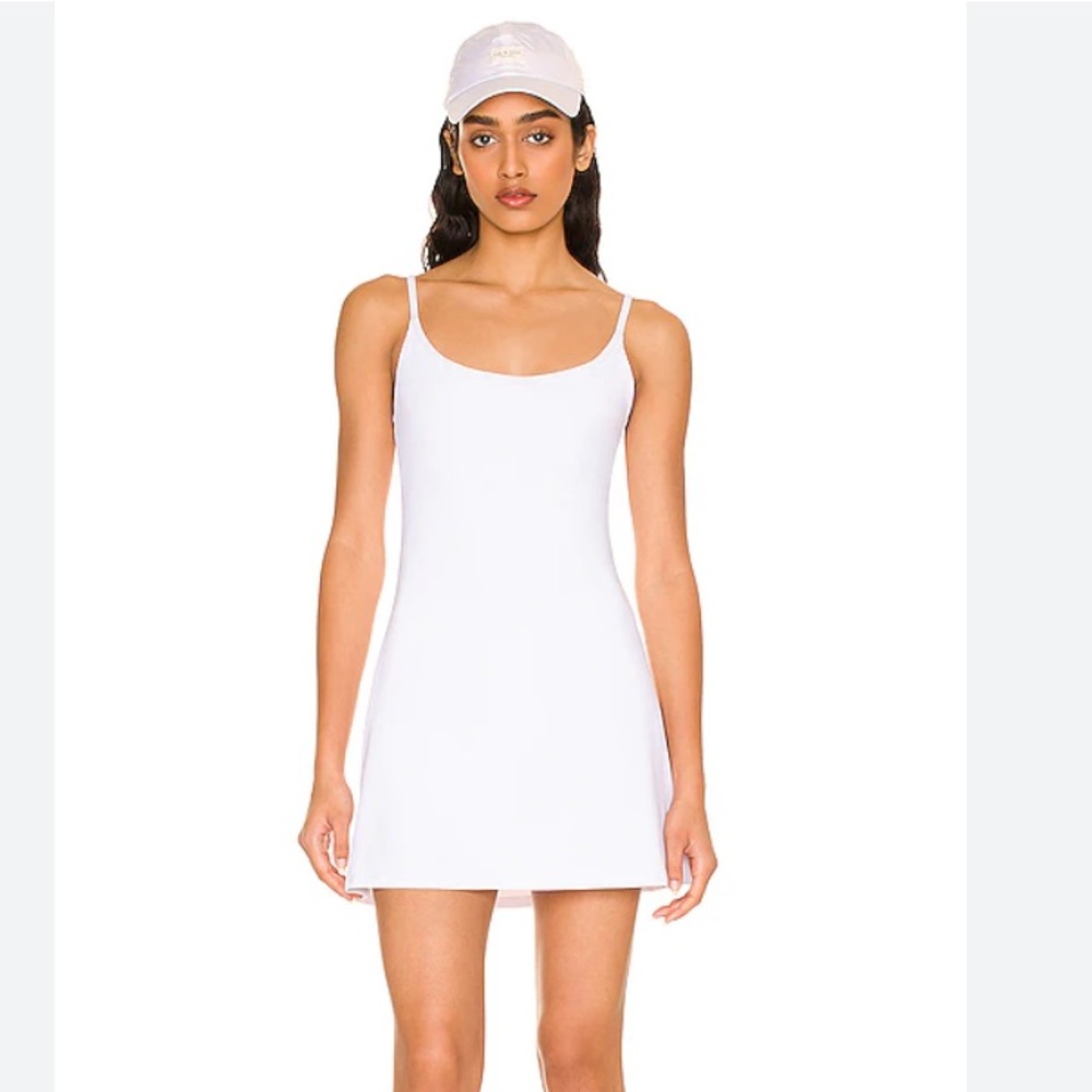 😍ONZIE WHITE RIBBED ACTIVE DRESS XS - CUTE!